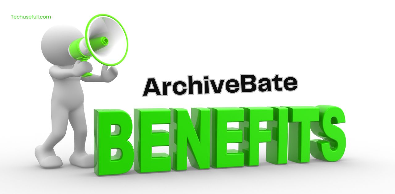 A visual representation of ArchiveBate's benefits, including simplified data management, enhanced security, and increased efficiency