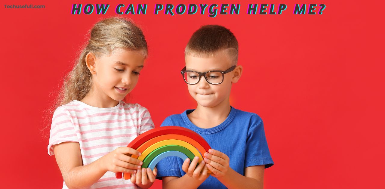 "Image displaying Prodygen's logo with text 'How Can Prodygen Help Me' in the foreground, highlighting the brand's commitment to assistance and transformation."